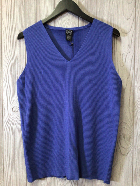 Eileen Fisher Wool Knit Shell Size Large